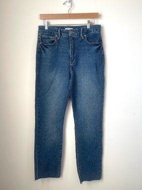 NWOT Good American Mid-Blue High-Rise Jeans Size 10/30